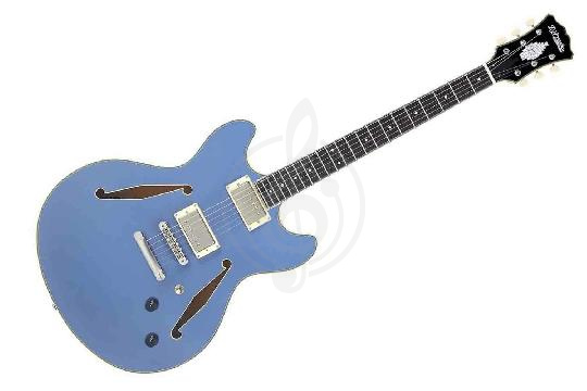 Изображение D'Angelico DC Tour Collection Solid Blue - Полуакустическая гитара