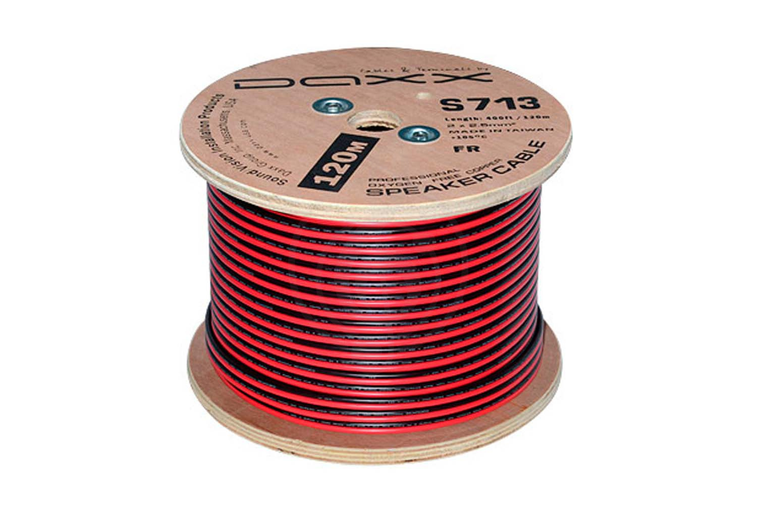Акустический кабель Daxx S714 14Ga (2x2,1мм²) акустический кабель медный, черный, красный, Daxx S714 в магазине DominantaMusic - фото 2