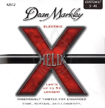 Струны для электрогитары Струны для электрогитар Dean Markley DeanMarkley 2512 - Струны для электрогитары Helix 9-46 2512 - фото 1