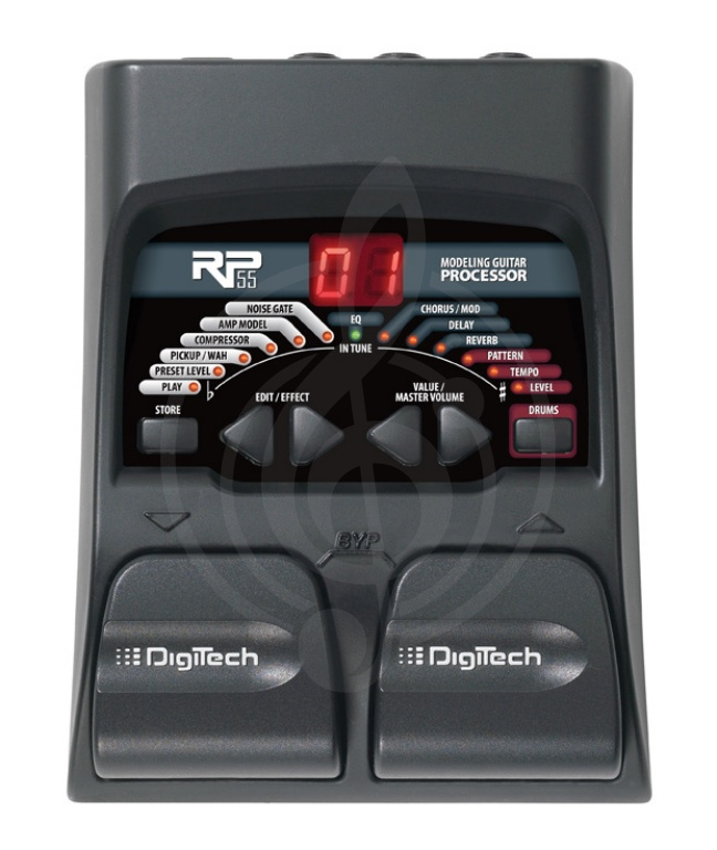 Процессор для электрогитары Гитарные эффекты Digitech Digitech RP 55 Процессор гитарный (напольный) RP 55 - фото 1