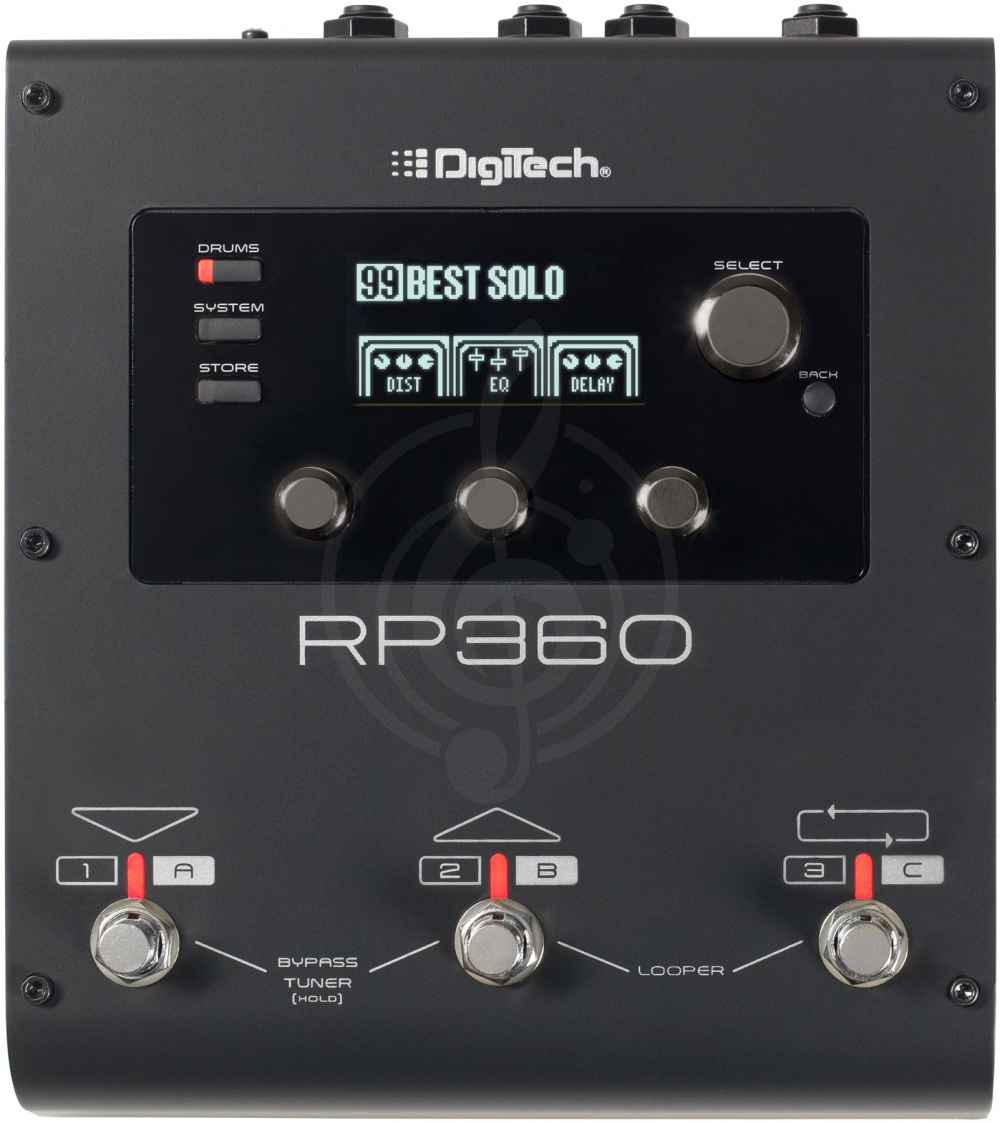 Процессор для электрогитары Гитарные эффекты Digitech DIGITECH RP360 напольный гитарный процессор эффектов RP360 - фото 3