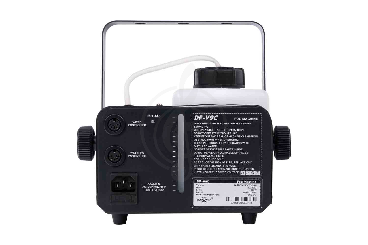 Дым-машина Генераторы спецэффектов DJPower DJPower DF-V9C - Генератор дыма, 722Вт DF-V9C - фото 4