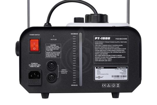 DJPower PT-1500 - Генератор дыма - фото 4 Дым-машина DJPower PT-1500 - Генератор дыма, PT-1500 в магазине DominantaMusic - фото 4