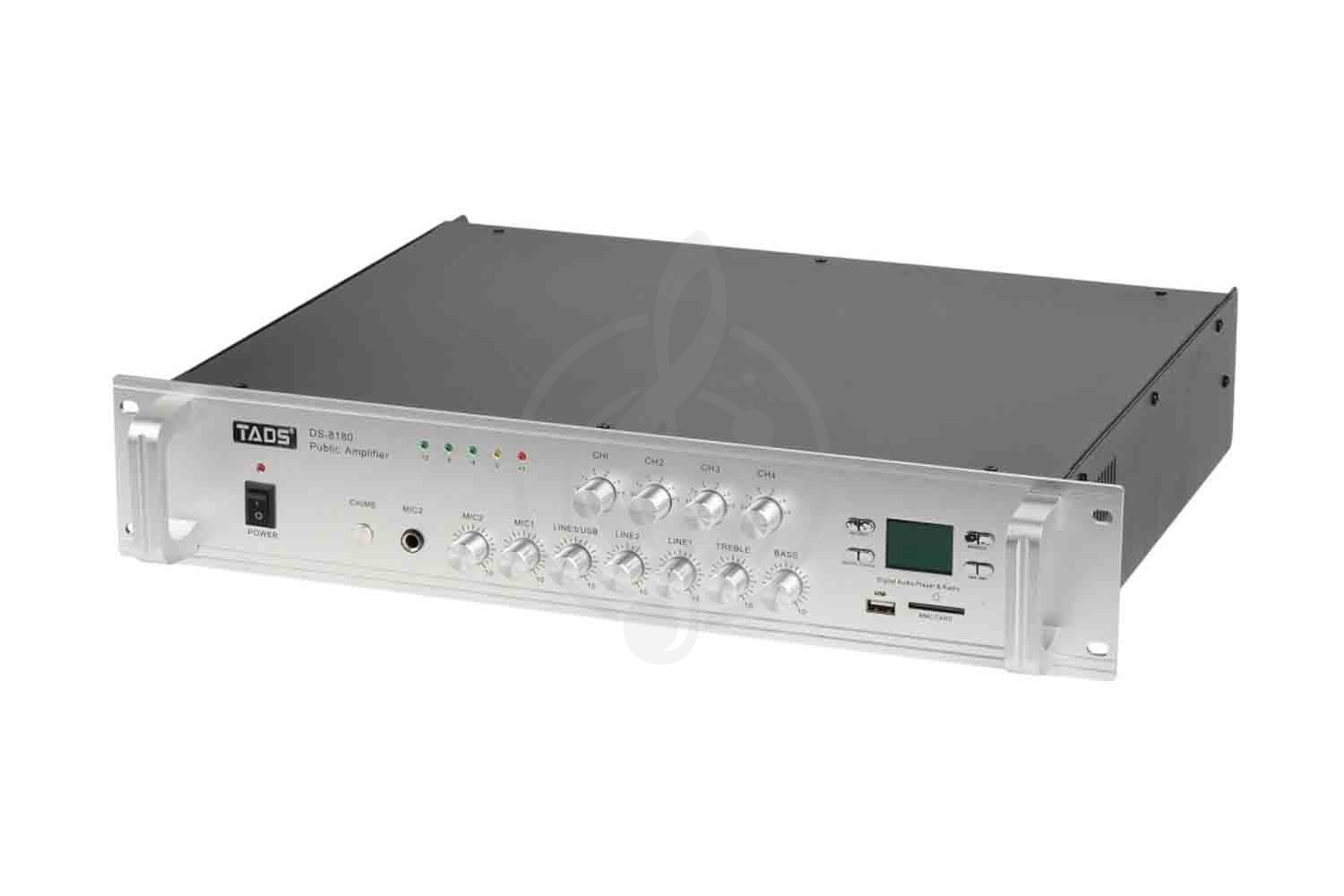 Радиоузел DS-8180 Усилитель мощности трансляционный, 180Вт, TADS, TADS DS-8180 в магазине DominantaMusic - фото 1
