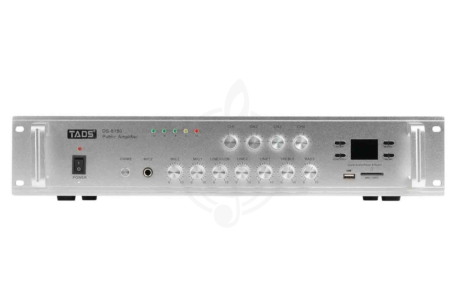 Радиоузел DS-8180 Усилитель мощности трансляционный, 180Вт, TADS, TADS DS-8180 в магазине DominantaMusic - фото 4