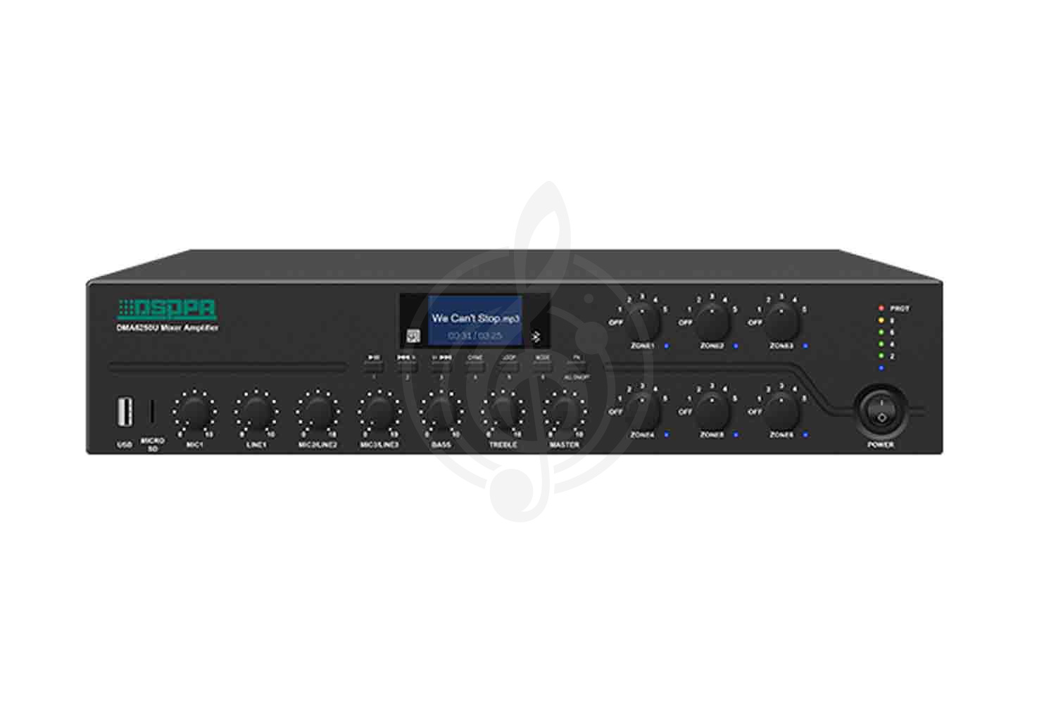 Радиоузел DSPPA DMA6350U - Микшер-усилитель трансляционный, DSPPA DMA6350U в магазине DominantaMusic - фото 1