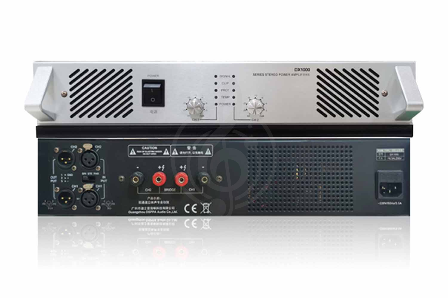 Аналоговый усилитель мощности DSPPA DX1500 - Усилитель мощности, 2х230 Вт, DSPPA DX1500 в магазине DominantaMusic - фото 1