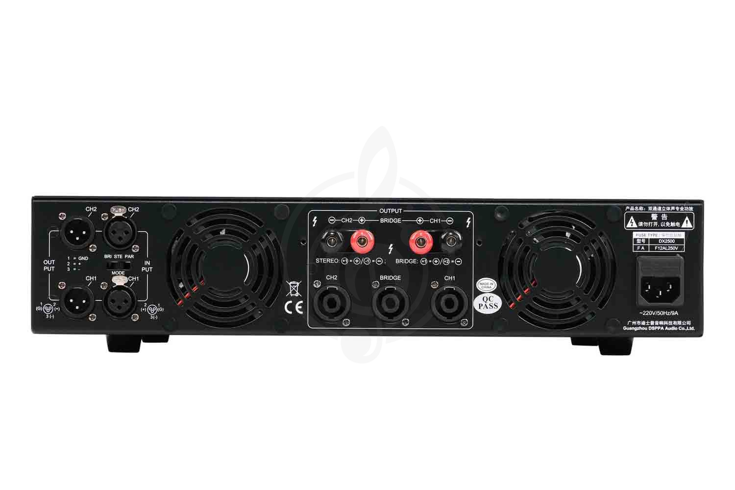 Аналоговый усилитель мощности DSPPA DX2500 - Усилитель мощности, 2х400 Вт, DSPPA DX2500 в магазине DominantaMusic - фото 5