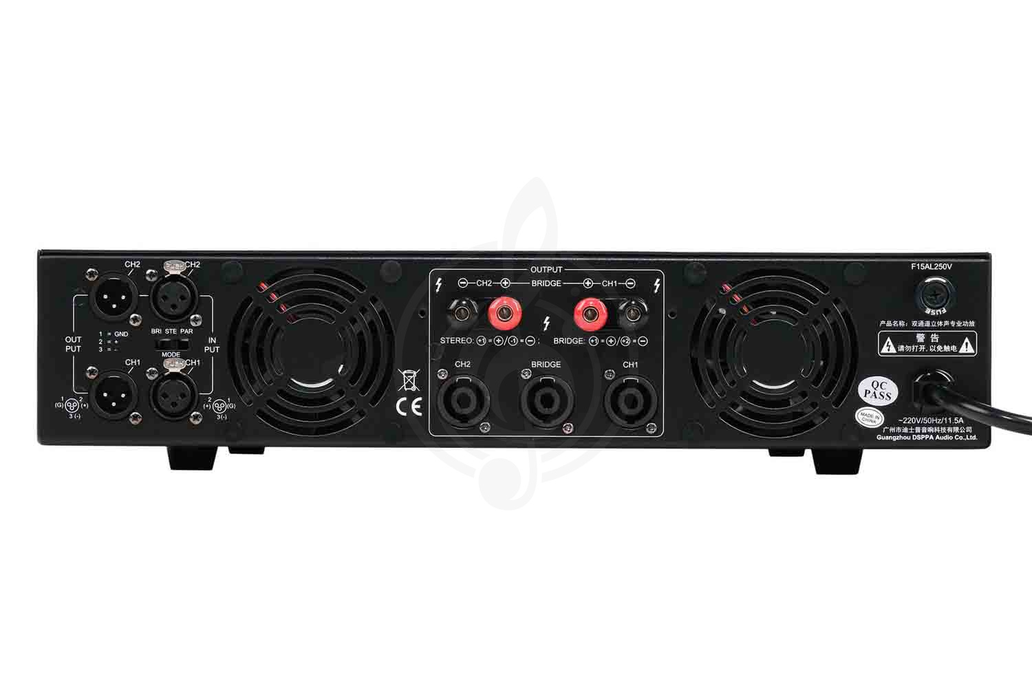 Аналоговый усилитель мощности DSPPA DX3000 - Усилитель мощности, 2х650 Вт, DSPPA DX3000 в магазине DominantaMusic - фото 6