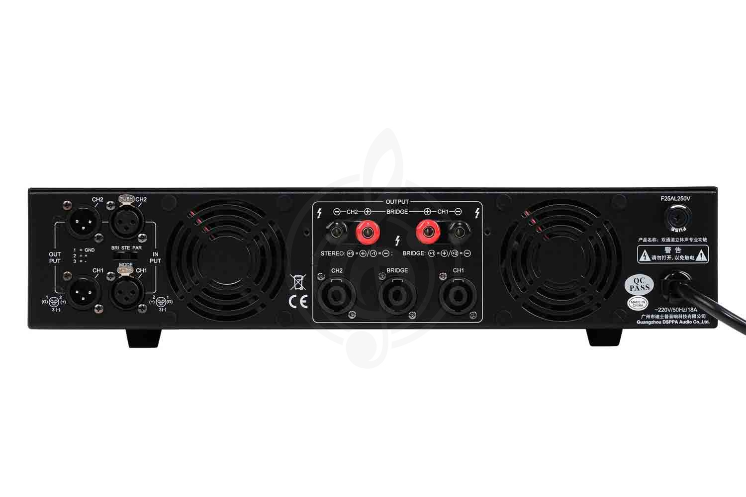 Аналоговый усилитель мощности DSPPA DX4000 - Усилитель мощности, 2х1500 Вт 4 Om, DSPPA DX4000 в магазине Доминанта мьюзик - фото 5