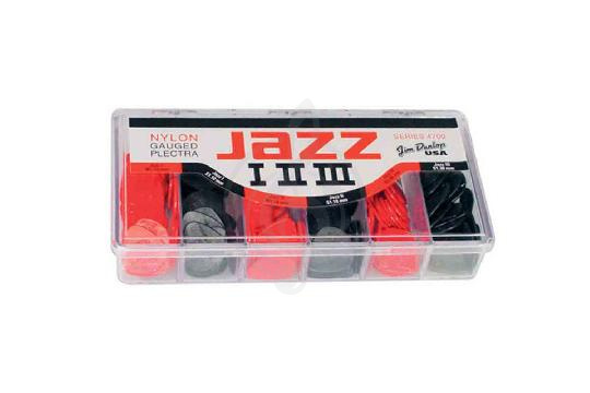Медиатор Dunlop 4700 Nylon Jazz I, II, III - Медиатор в ассортименте,  4700 Nylon Jazz в магазине DominantaMusic - фото 1