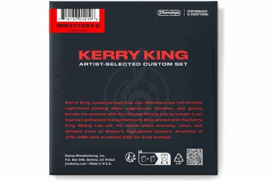 Струны для электрогитары DUNLOP KERRY KING ARTIST-SELECTED GUITAR STRINGS 10-52 KKN1052 - Струны, Dunlop KERRY KING ARTIST-SELECTED GUITAR STRINGS 10-52 KK в магазине Доминанта мьюзик - фото 2