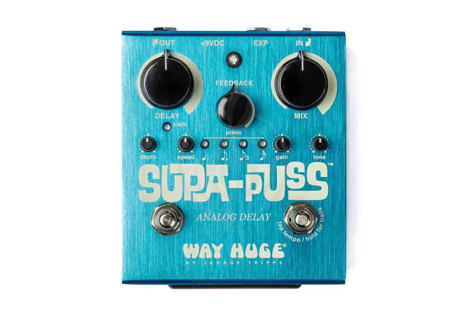 Педаль для электрогитар Dunlop WHE707 Way Huge Supa-Puss Analog Delay - Педаль эффектов, Dunlop WHE707 в магазине Доминанта мьюзик - фото 1