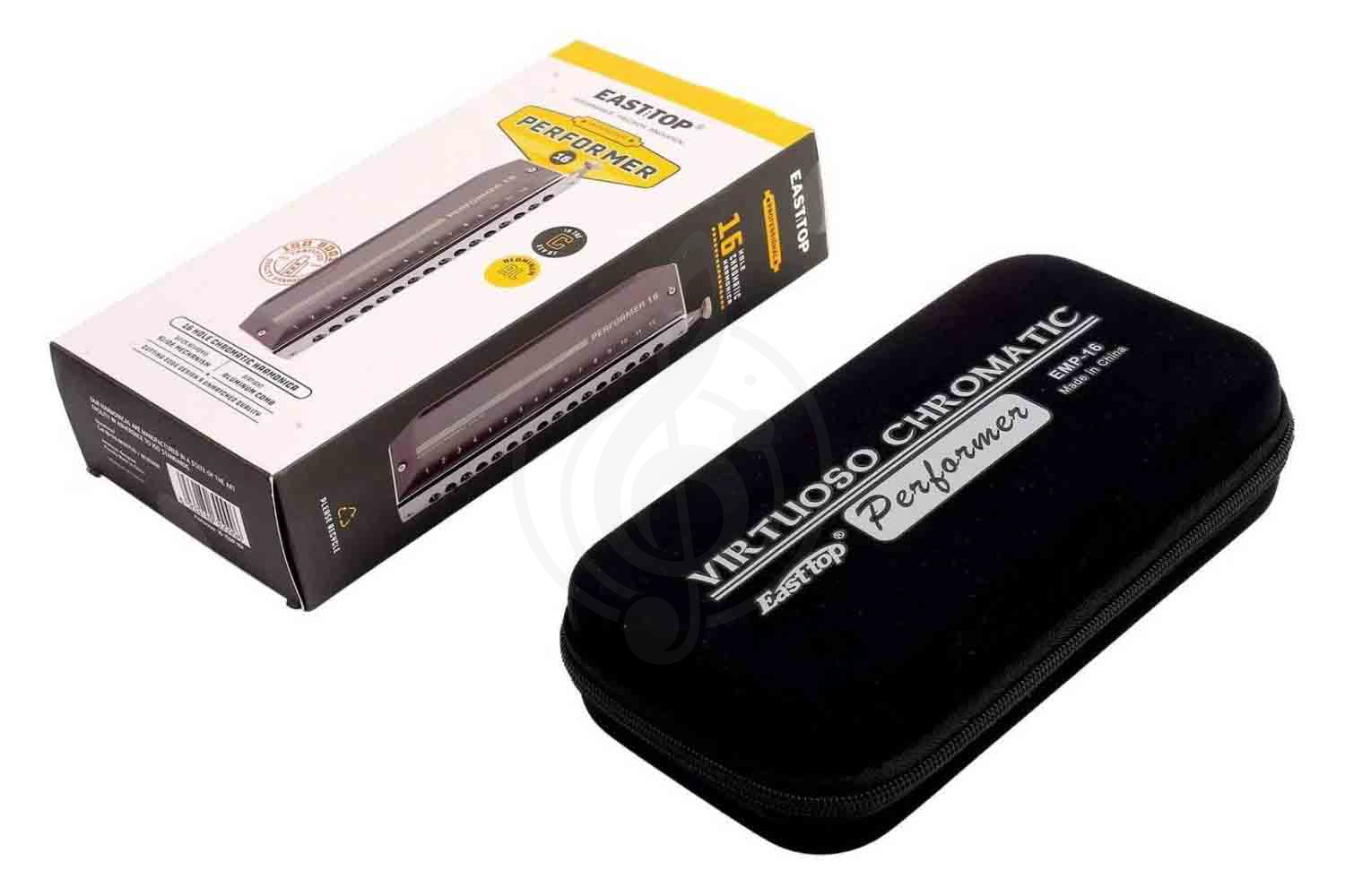 Хроматическая губная гармошка EASTTOP EMP-16 C - Гармошка губная хроматическая, EASTTOP EMP-16 C в магазине DominantaMusic - фото 