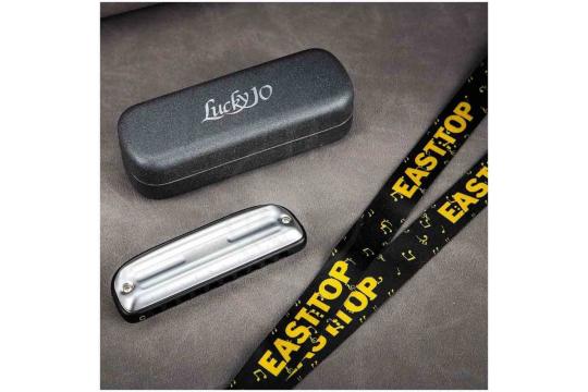 Диатоническая губная гармошка EASTTOP LUCKY 10 C BLACK COMB - Диатоническая губная гармошка, EASTTOP LUCKY 10 C BLACK COMB в магазине DominantaMusic - фото 2