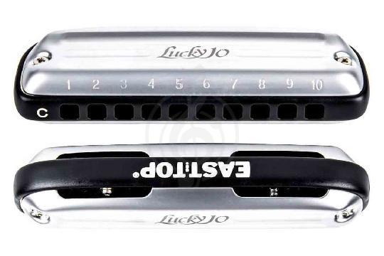 Диатоническая губная гармошка EASTTOP LUCKY 10 C BLACK COMB - Диатоническая губная гармошка, EASTTOP LUCKY 10 C BLACK COMB в магазине DominantaMusic - фото 1