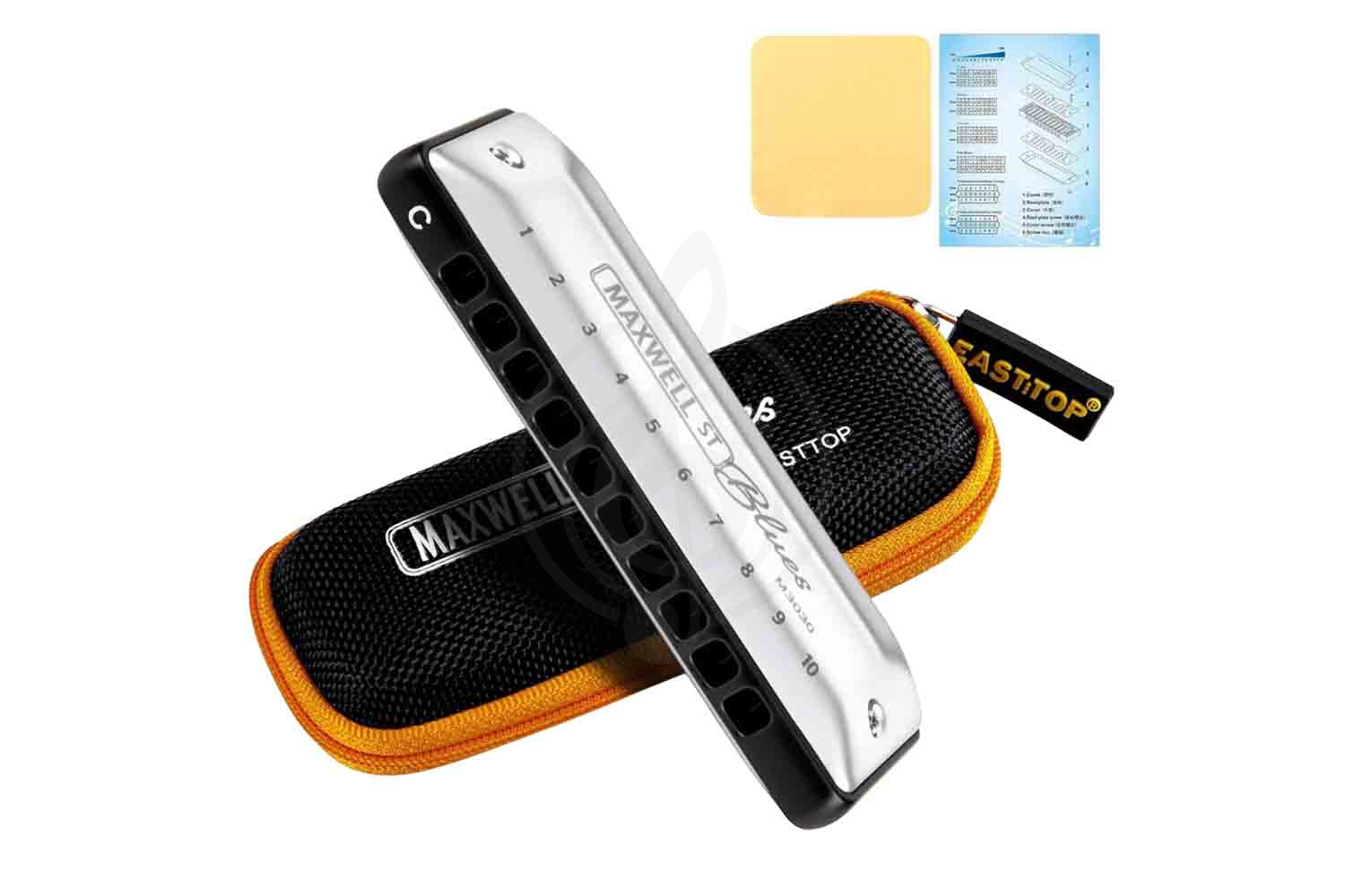 Диатоническая губная гармошка EASTTOP MS030 G (Maxwell ST) - Диатоническая губная гармошка, EASTTOP MS030 G в магазине DominantaMusic - фото 8