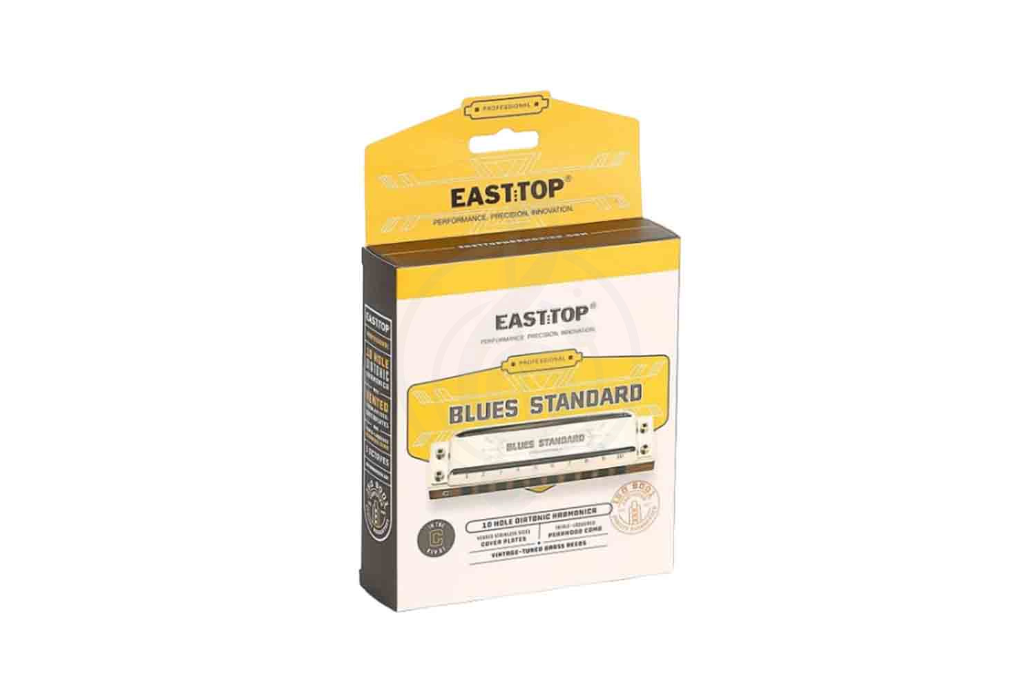 Диатоническая губная гармошка EASTTOP PRO10 G - Диатоническая губная гармошка, G, EASTTOP PRO10 G в магазине DominantaMusic - фото 5