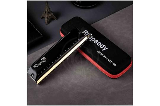 Хроматическая губная гармошка EASTTOP RHAPSODY-16 C - Гармошка губная хроматическая, EASTTOP RHAPSODY-16 C в магазине DominantaMusic - фото 5