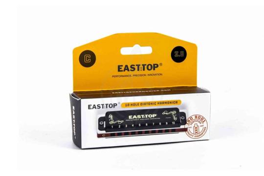 Диатоническая губная гармошка EASTTOP T008K 2.0 F low - Диатоническая губная гармошка, EASTTOP T008K 2.0 F low в магазине DominantaMusic - фото 2