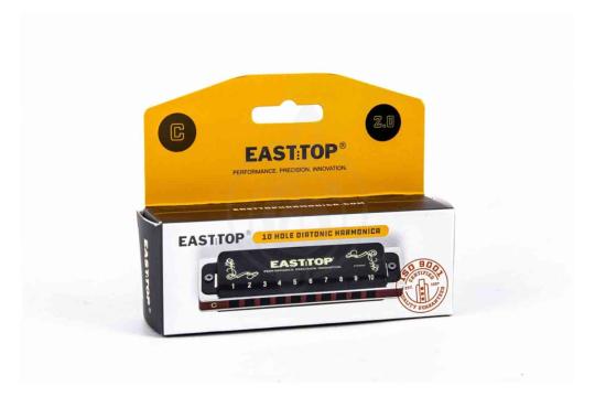 Диатоническая губная гармошка EASTTOP T008K 2.0 G Nm - Диатоническая губная гармошка, EASTTOP T008K 2.0 G Nm в магазине Доминанта мьюзик - фото 2