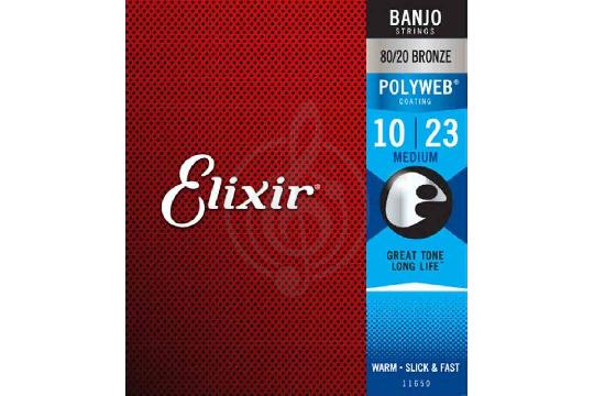 Струны для банджо Elixir 11650 POLYWEB - Струны для банджо, Elixir 11650 в магазине DominantaMusic - фото 1