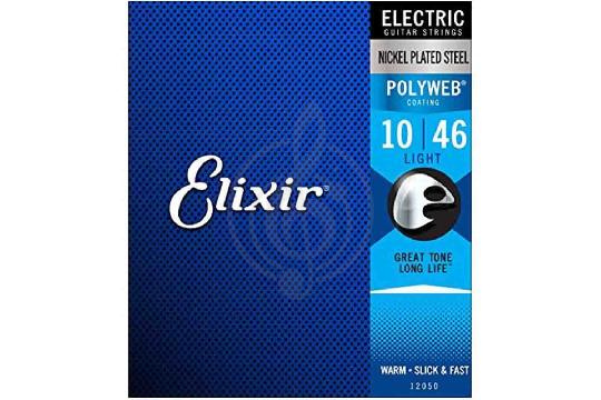 Струны для электрогитары Струны для электрогитар Elixir Elixir Light 12050 POLYWEB - струны для электрогитары 10-46 12050 POLYWEB - фото 1