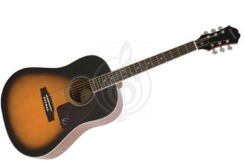 Изображение EPIPHONE AJ-220S Solid Top Acoustic Vintage Sunburst - Акустическая гитара
