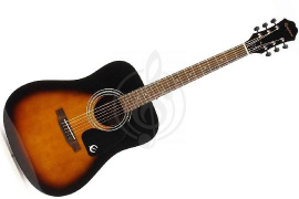 Изображение EPIPHONE DR-100 (Square Shoulder) Vintage Sunburst - Акустическая гитара
