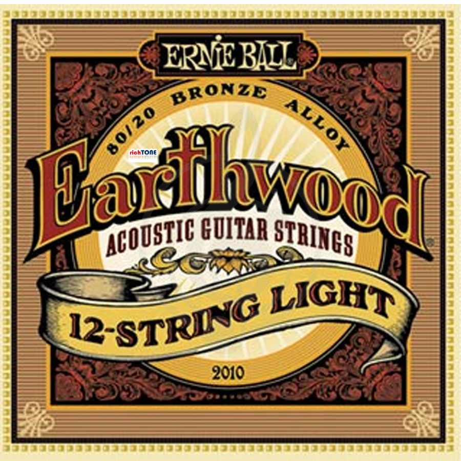 Струны для акустической гитары Струны для акустических гитар Ernie Ball Ernie Ball 2010 струны для 12стр (9-9.12-46-26) 2010 - фото 1