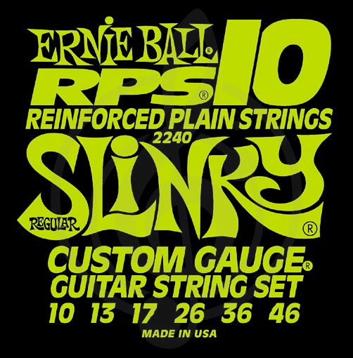 Струны для электрогитары Струны для электрогитар Ernie Ball Ernie Ball 2240 струны для эл.гитары 10-46 2240 - фото 1