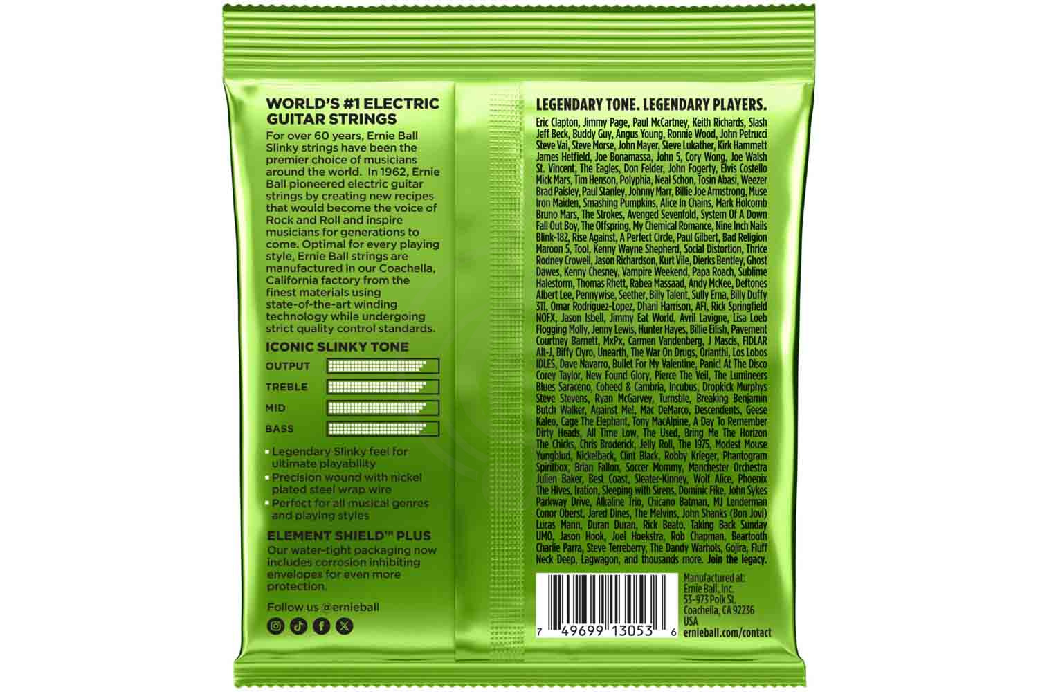Струны для электрогитары ERNIE BALL 2619 - Струны для эл.гитары, Ernie Ball 2619 в магазине Доминанта мьюзик - фото 2