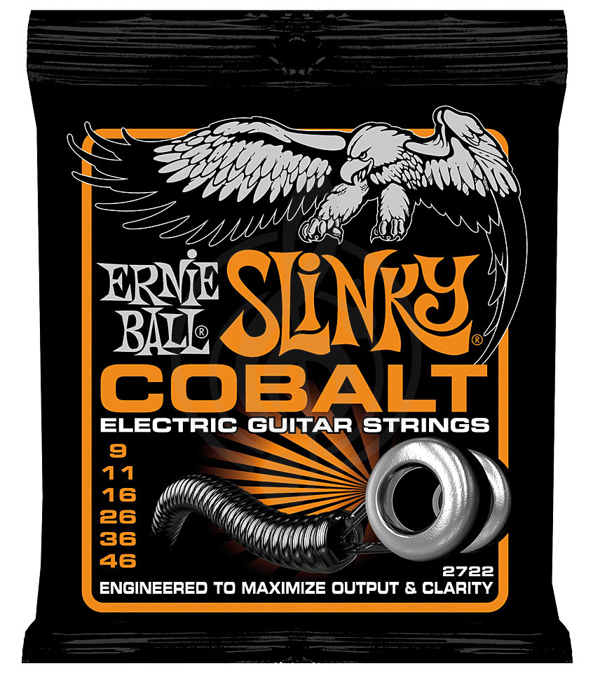 Струны для электрогитары Струны для электрогитар Ernie Ball Ernie Ball 2722 струны для эл.гитары Cobalt Electric Hybrid Slinky (9-46) 2722 - фото 1