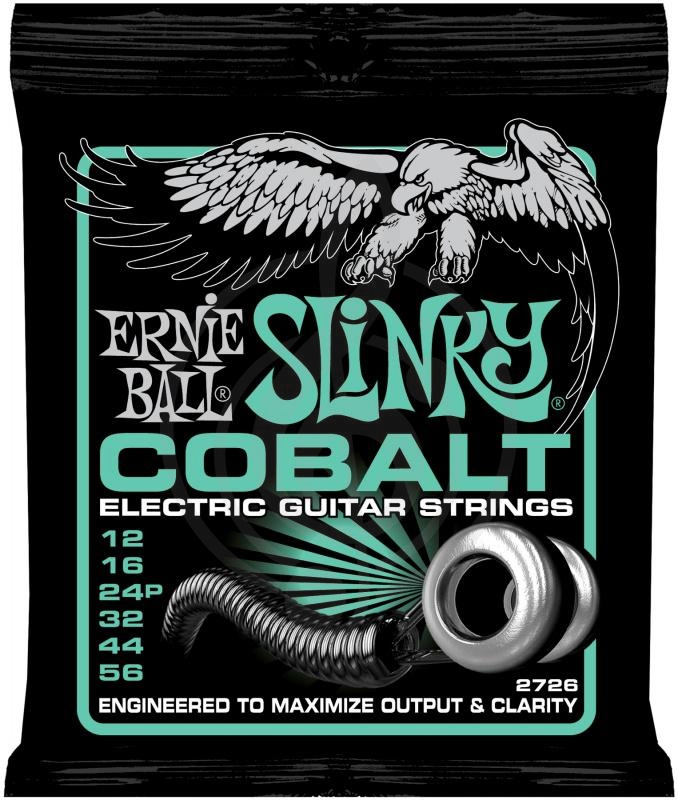 Струны для электрогитары Струны для электрогитар Ernie Ball Ernie Ball 2726 струны для эл.гитары Cobalt Electric Not Even Slinky (12-56) 2726 - фото 1