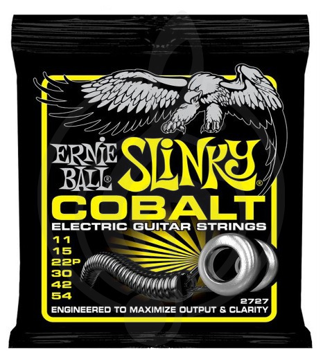 Струны для электрогитары Струны для электрогитар Ernie Ball Ernie Ball 2727 струны для эл.гитары Cobalt Electric Beefy Slinky (11-54) 2727 - фото 1