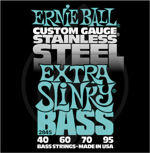 Струны для бас-гитары Струны для бас-гитар Ernie Ball Ernie Ball 2845 стр для бас гитары Extra 40-95 2845 - фото 1