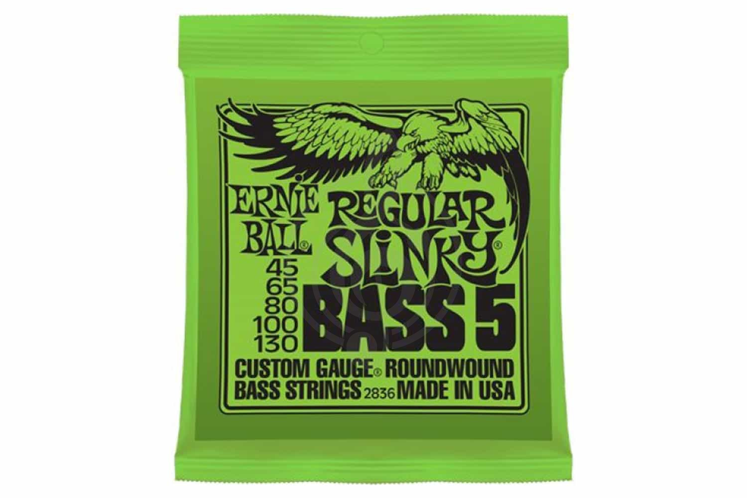Струны для бас-гитары Струны для бас-гитар Ernie Ball Ernie Ball P02836 Custom Gauge Bass String RoundWound Regular Slinky - Комплект струн для бас-гитары P02836 - фото 1