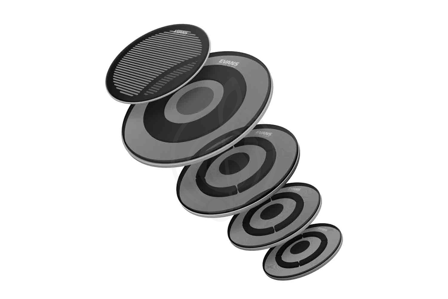 Комплект тарелок Evans ECPPB-DB1-R dB One Silent - Комплект тарелок и пластиков, Evans ECPPB-DB1-R в магазине Доминанта мьюзик - фото 2
