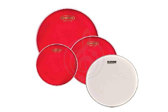 Evans EPP-HRUV1-R Hydraulic Red Rock - Набор пластиков для малого и том барабана 10, 12, 16"+14" - фото 1 Пластики в комплекте Evans EPP-HRUV1-R Hydraulic Red Rock - Набор пластиков для малого и том барабана 10, 12, 16"+14", EPP-HRUV1-R Hydraulic Red Rock в магазине DominantaMusic - фото 1