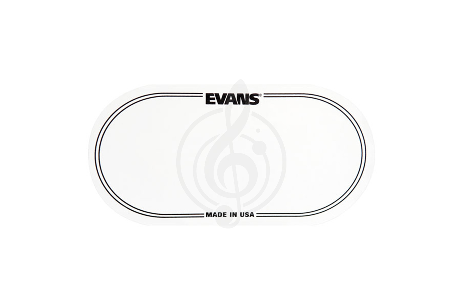 Наклейка Аксессуары для ударных Evans Evans EQPC2 - Наклейка нейлоновая на рабочий пластик бас барабана EQPC2 - фото 1