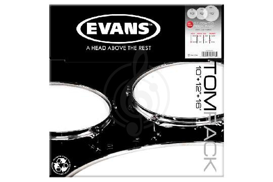 Evans ETP-G1CTD-R G1 Rock - Набор пластика для том барабана, с покрытием 10", 12", 16" - фото 1 Пластики в комплекте Evans ETP-G1CTD-R G1 Rock - Набор пластика для том барабана, с покрытием 10", 12", 16", ETP-G1CTD-R G1 Rock в магазине DominantaMusic - фото 1