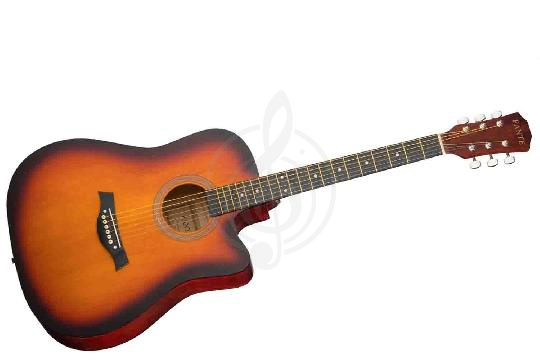 Изображение Fante FT-221-3TS Акустическая гитара 41", с вырезом, санберст