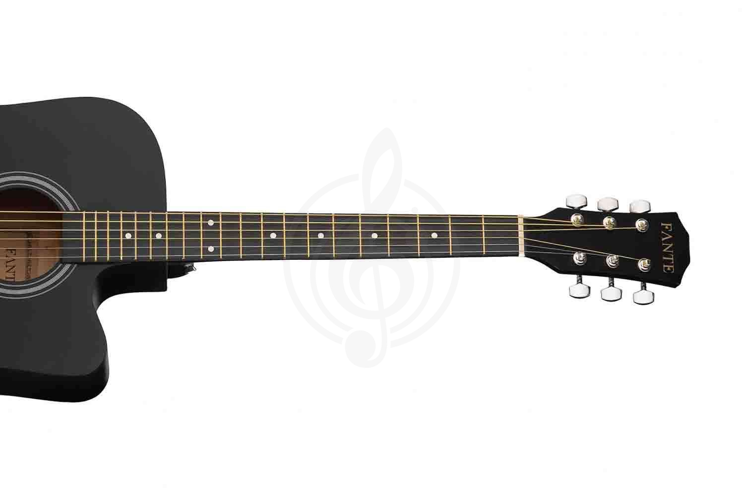 Акустическая гитара Fante FT-221-BK Акустическая гитара 41", с вырезом, черная, Fante FT-221-BK в магазине DominantaMusic - фото 4