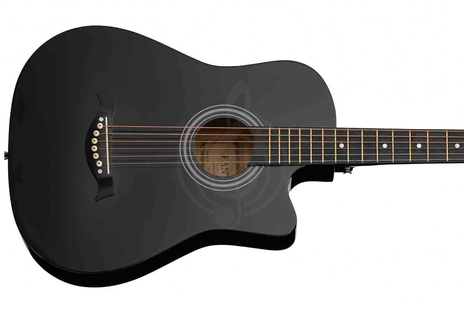 Акустическая гитара Fante FT-D38-BK Акустическая гитара, с вырезом, черная, Fante FT-D38-BK в магазине DominantaMusic - фото 3