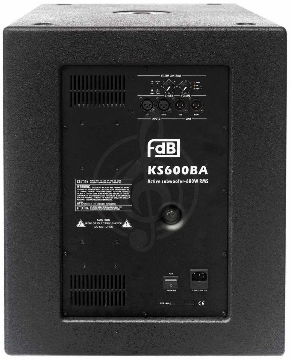 Активная акустическая система Активные акустические системы FDB FDB KS600BA активная акустическая система сабвуфер,  600 Вт  KS600BA - фото 2