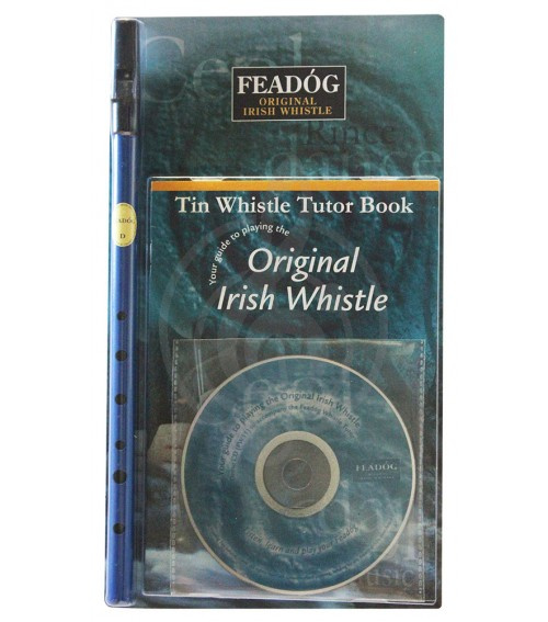 Вистл Вистлы Feadog Feadog Blue D Whistle with Book & CD - Тин Вистл D (Ре), самоучитель + CD FW03BL - фото 1