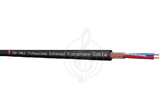 Изображение Микрофонный кабель в нарезку Feby Cable FC222BK-50