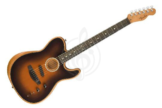 Изображение Электроакустическая гитара Fender ACOUSTASONIC TELE SB W/ BAG E