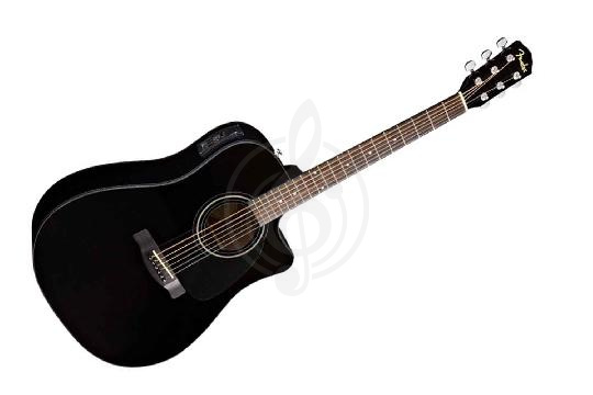 Изображение FENDER CD-60CE DREADNOUGHT BLACK W/FISHMAN Электроакустическая гитара 