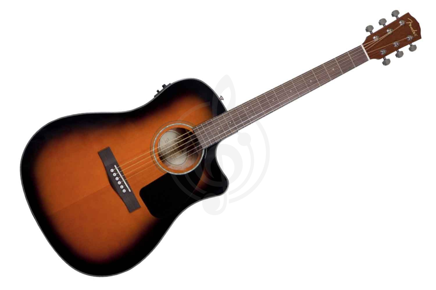 Электроакустическая гитара Электроакустические гитары Fender FENDER CD-60CE DREADNOUGHT BROWN SUNBURST W/FISHMA CD-60CE SUNB - фото 1
